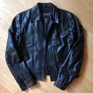 classic vintage genuine leather jacket